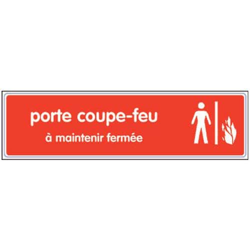 Panneau de signalisation en plexiglas - Prévention incendie