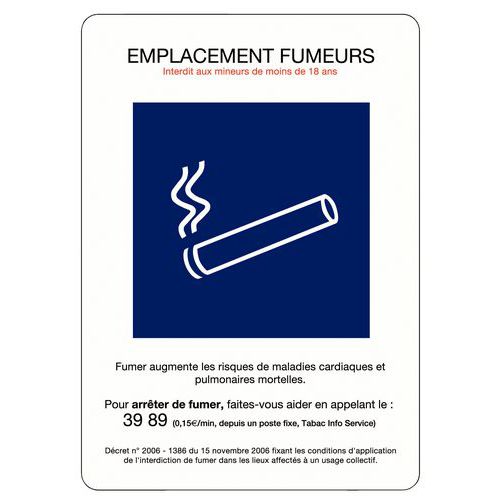 Pictogramme Zone fumeur - A5