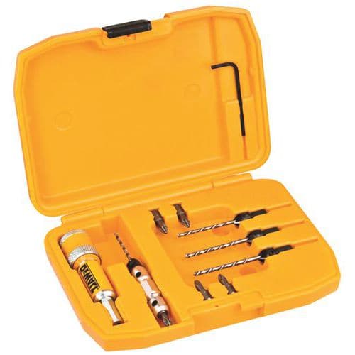 Coffret 10 outils pré-percage et vissage