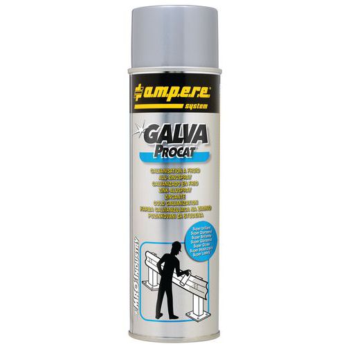 Aérosol, protection des métaux Galva 650 mL - Ampere System