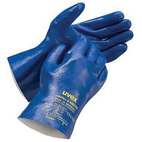 Gants protection chimique Rubiflex S NB27B - Uvex