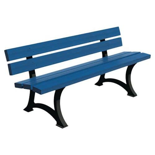 Banc City 180 cm lattes multicolores Espace Urbain