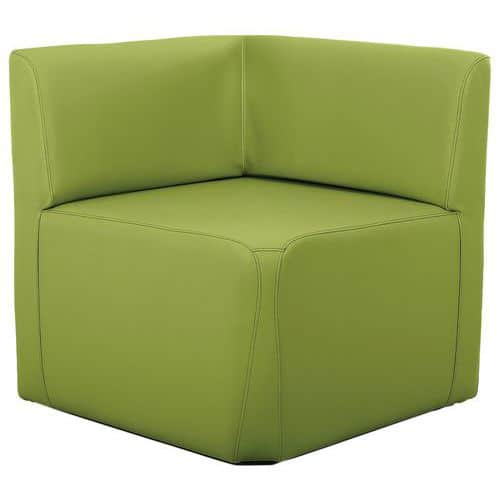 Fauteuil d'angle Leaf tissu simili cuir Spouf