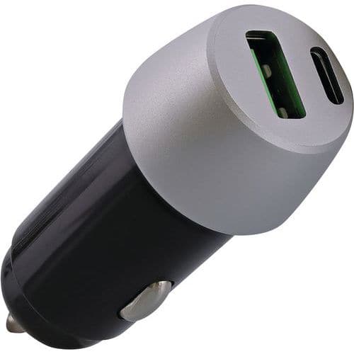 Chargeur allume-cigares USB-A et USB-C 38W - TNB