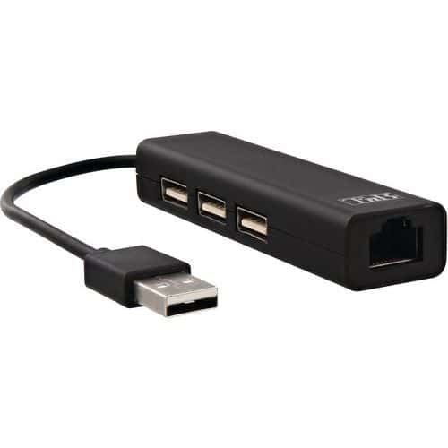 Hub USB-A vers 3 ports USB-A et port RJ45 - TNB