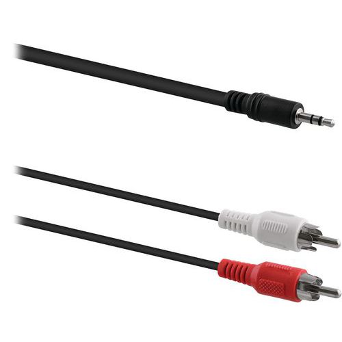 Câble jack 3.5 mm mâle vers 2 RCA mâle - T'nB