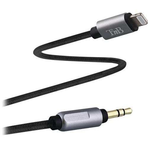 Cable Lightning vers jack 3.5 mm nylon - TNB