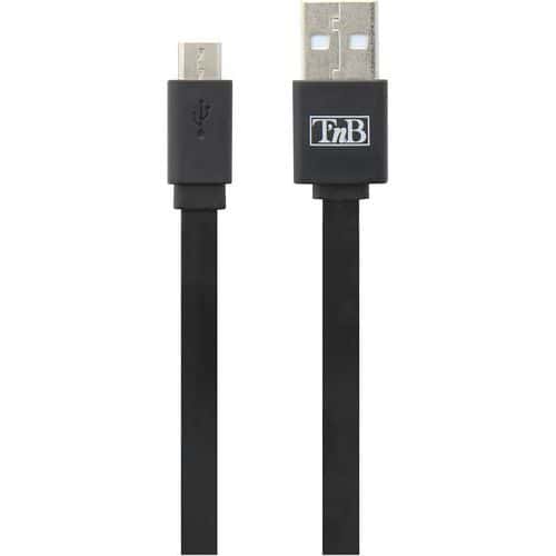 Cable USB vers micro USB plat - TNB