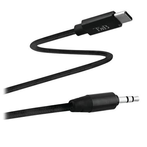 Cable USB-C vers jack 3.5 mm nylon - TNB