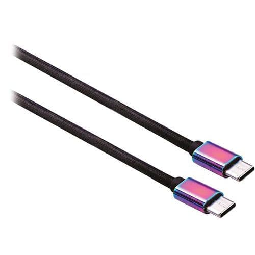 Câble USB-C vers USB-C connecteurs iridium - T'nB