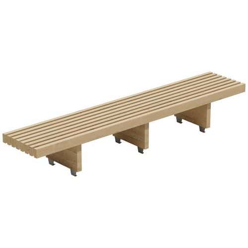 Banquette haute Modulam 3 pieds non traité Mobextan