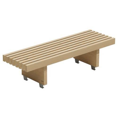 Banquette haute Modulam 2 pieds traité classe IV Mobextan