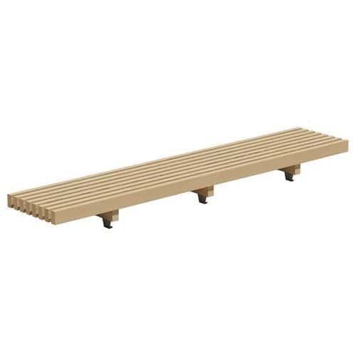 Banquette basse Modulam 3 pieds traité classe IV Mobextan