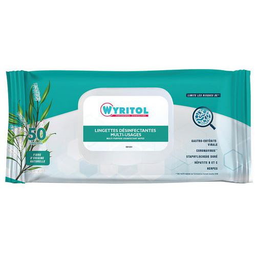 Lingette désinfectante Wyritol Niaouli  - Paquet de 50