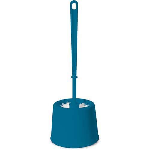 Pot boule et brosse WC Bleu lagon - Arvix