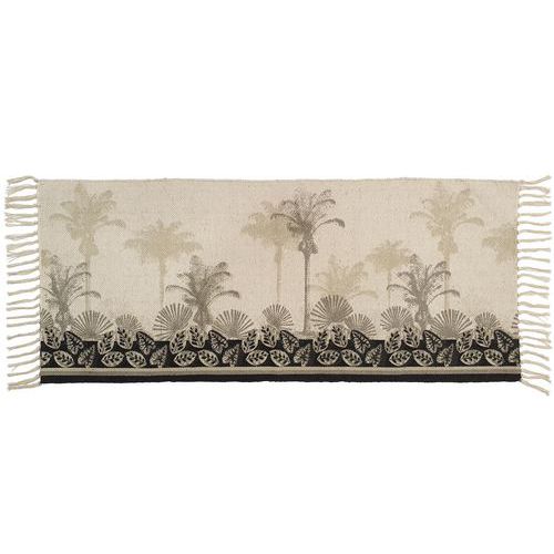 Tapis de sortie de bain Black tree - Coton - Arvix