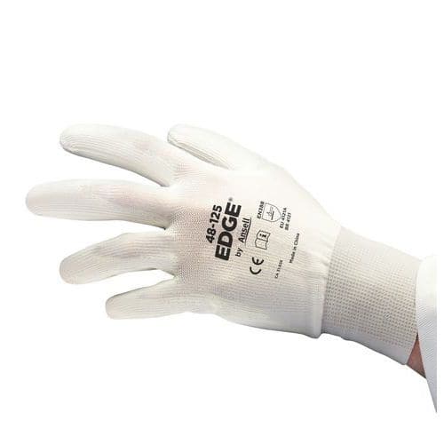 Gants à enduction PU Edge 48-125 - Blanc - Ansell