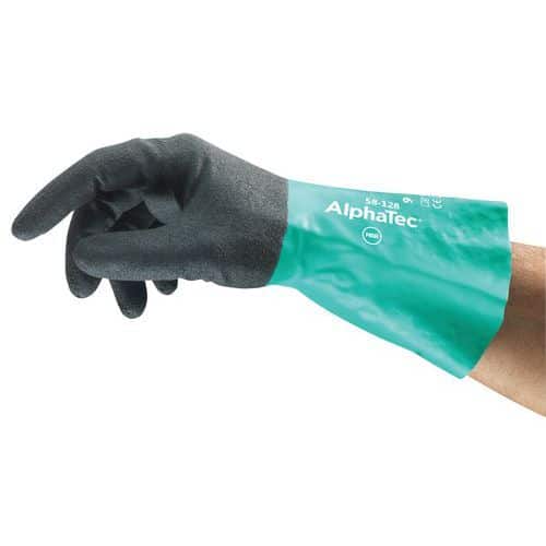 Gants nitrile ergonomique AlphaTec® 58-128 - Ansell