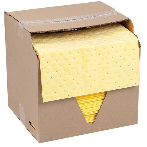 Absorbant pour produits chimiques SM - En feuille - Manutan Expert