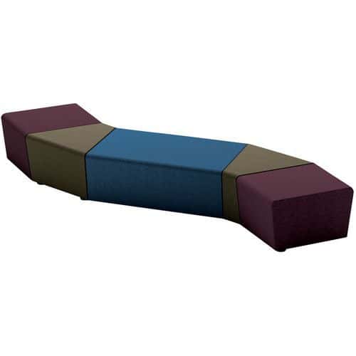 Pack 5 poufs Maldiv ambiance PVC Sokoa