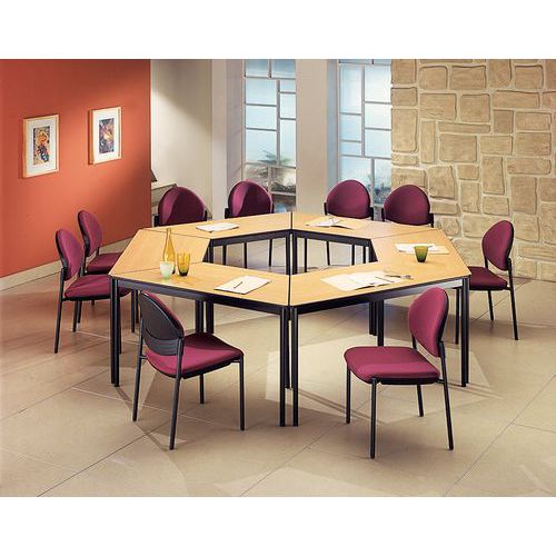 Table de réunion modulaire Confort - Trapézoïdale