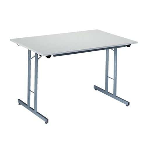 Table pliante rectangle - Piétement latéral - L 120 cm