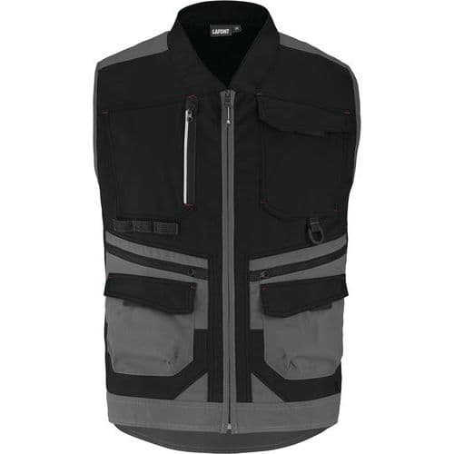 Gilet homme Trowel 9ATT3 - Noir/Gris - Lafont