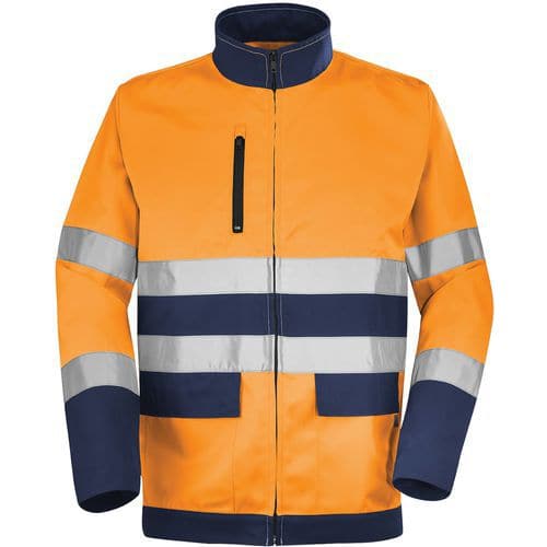 Blouson Fluo Base XP 9D81 - Orange fluo/Marine - Cepovett Safety