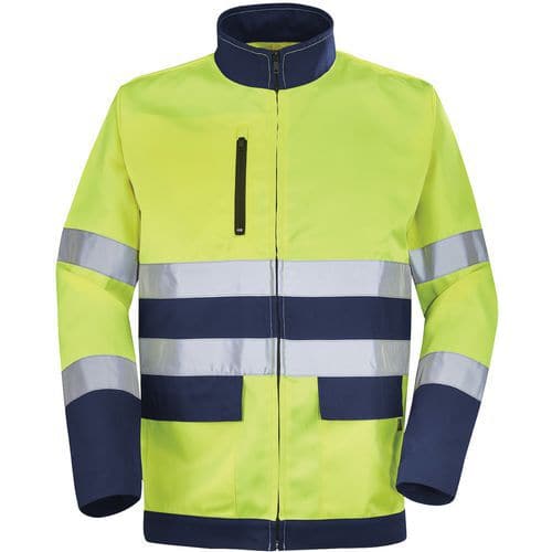 Blouson Fluo Base XP 9D81 - Jaune fluo/Marine - Cepovett Safety