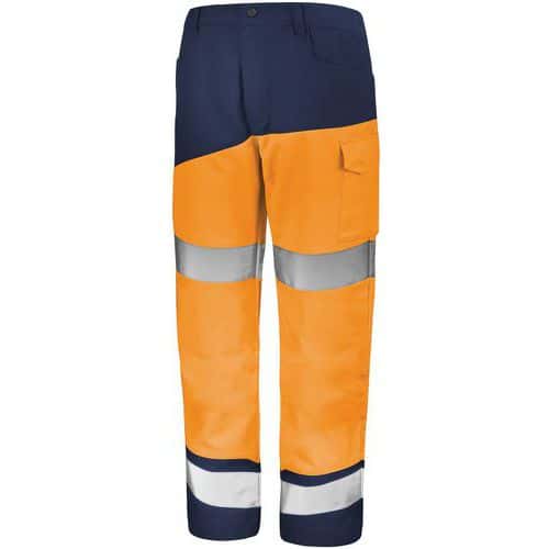 Pantalon Fluo Safe XP 9B86 - Orange fluo/Marine - Cepovett Safety