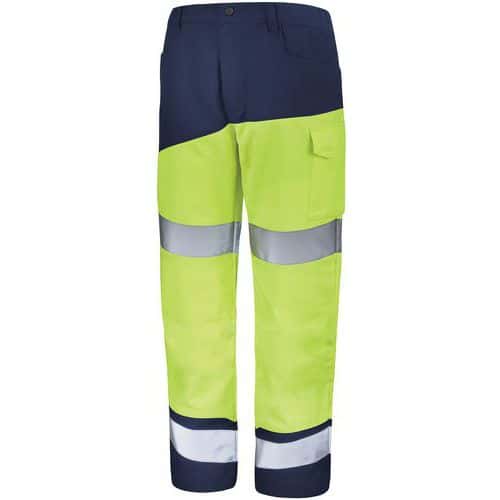 Pantalon Fluo Safe XP 9B86 - Jaune fluo/Marine - Cepovett Safety