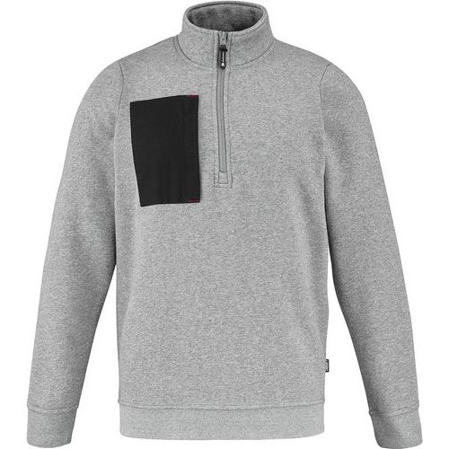 Sweat 1/2 Zip Sandstone E300ATT2 - Gris/Noir - Lafont