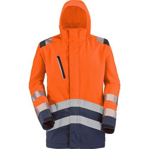 Parka Erwin PI 9P02PI - Orange fluo/Marine - Cepovett Safety