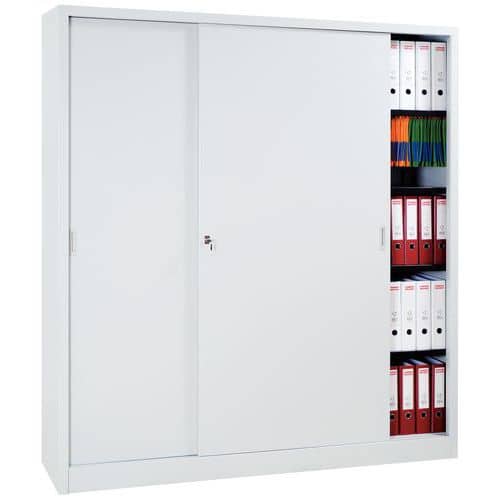 Armoire à monter porte coulissante - Haute - L 160 cm - Manutan Expert