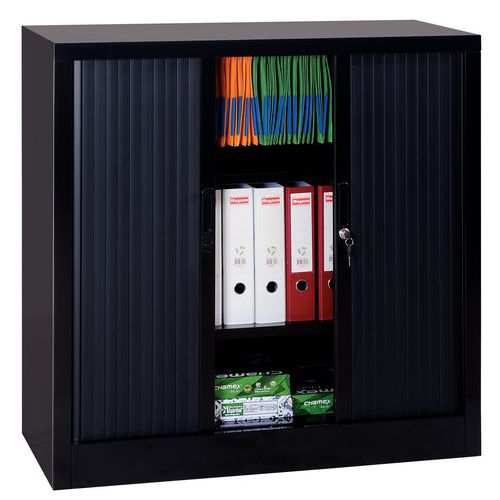 Armoire basse à rideaux en kit - Largeur 100 cm - Manutan Expert