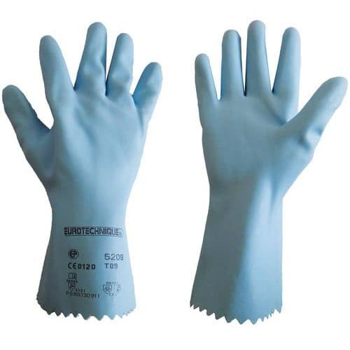 Gants latex bleu - Mondelin