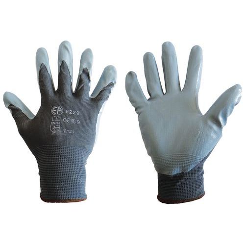 Gants polyamide enduction nitrile - Mondelin