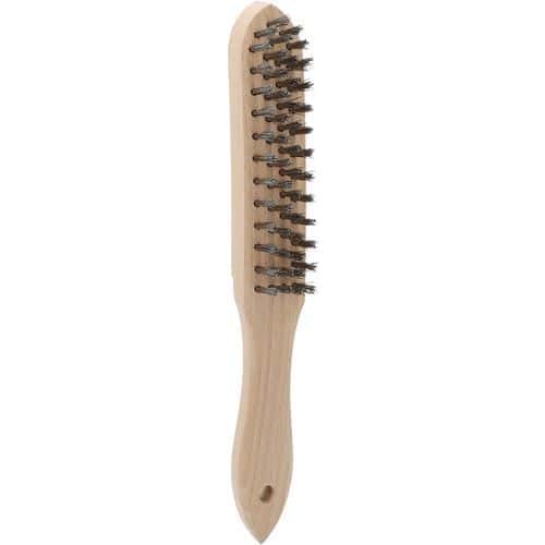 Brosse métallique poignée bois - Norton