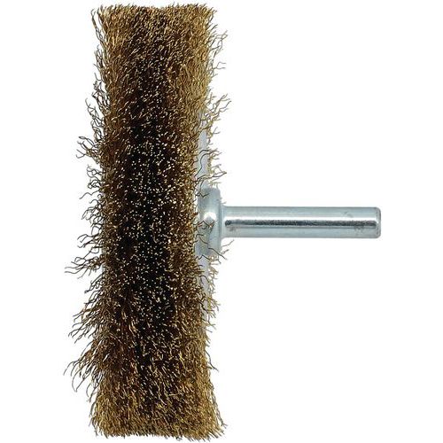 Brosse pour perceuse fil ondulé 0,2 laiton - Norton