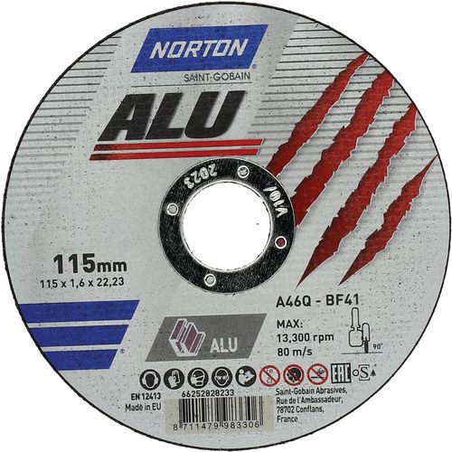 Disque de tronçonnage plate - Norton