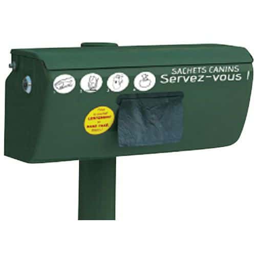 Distributeur de 200 sachets rouleau aluminium vert 6009