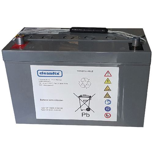 Batterie 12 V-55Ah pour autolaveuse RA 395 IBC