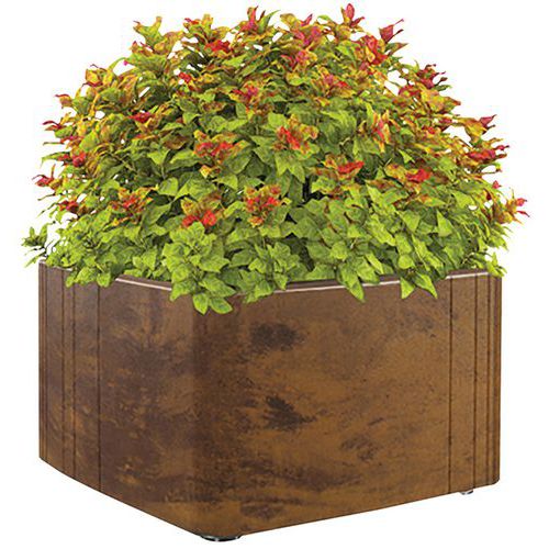 Jardinière Terra 100 x 85 cm béton corten