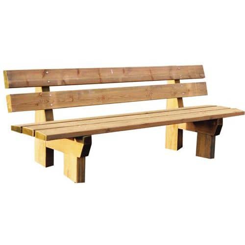 Banc Morvan en pin naturel longueur 195 cm