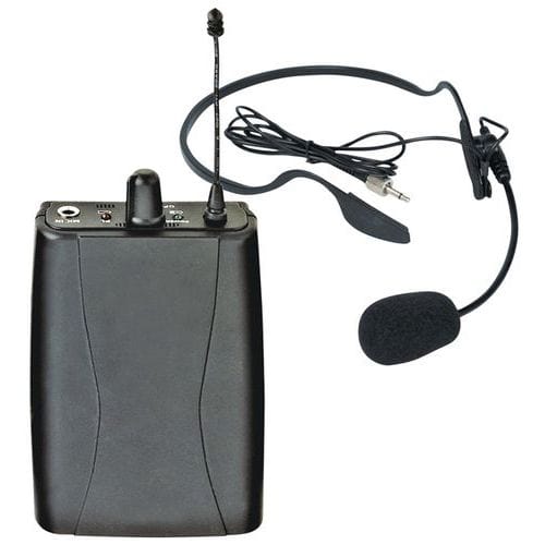 Microphone serre - tête avec émetteur ceinture nomad UHF