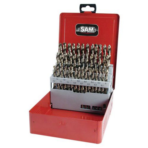 Coffret tole de 32 forets hss rivetage-taraudage 1-10,5 mm