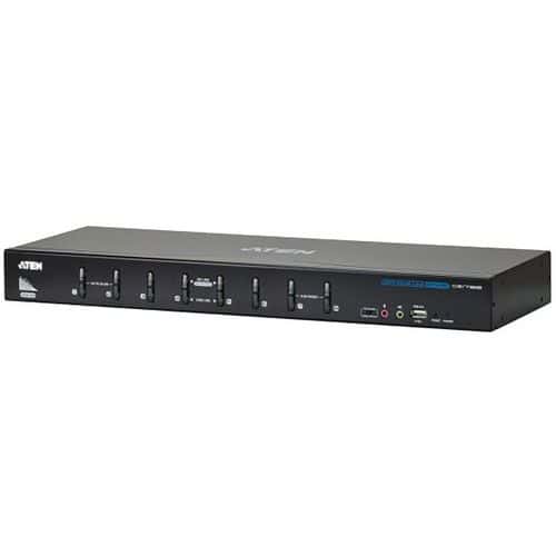 Commutateur KVM DVI/USB et Audio 8 ports Dual Link ATEN