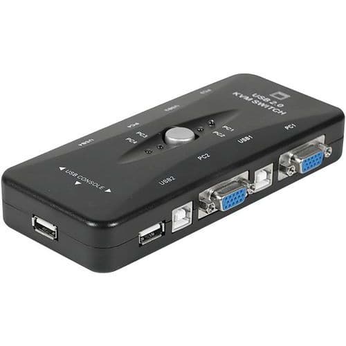 Mini kvm switch vga/usb 4 ports