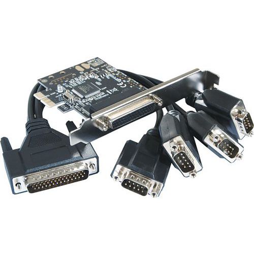 Carte PCI-Express 1X - 4 ports série RS232 Std & Low Profile