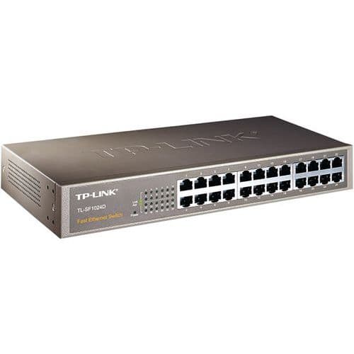 Commutateur réseau RJ45 10/100 METAL 13 - 24 ports